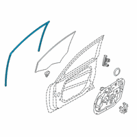 OEM 2017 Kia Cadenza Run Assembly-Front Door Window Glass Diagram - 82530F6000