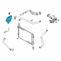 OEM 2018 Kia Sedona Radiator Coolant Overflow Reservoir Tank Diagram - 254302W000