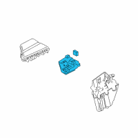 OEM 2010 Cadillac STS Relay & Fuse Plate Diagram - 25810754