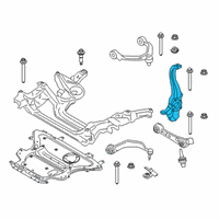 OEM BMW M850i xDrive Gran Coupe Right Carrier Diagram - 31-20-6-884-386