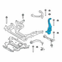 OEM BMW 530e xDrive Right Carrier Diagram - 31-20-6-884-386