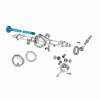 OEM 2009 Dodge Ram 2500 Rear Axle Shaft Diagram - 5086984AB