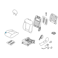 OEM 2010 Kia Forte Koup Pad Assembly-Front Seat Cushion Diagram - 881501M600