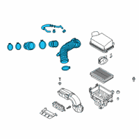 OEM 2021 Hyundai Veloster Hose Assembly-Air Intake Diagram - 28140-J3800