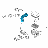 OEM Hyundai Hose-Air Intake Diagram - 28138-F2800