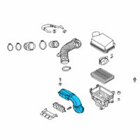 OEM 2021 Hyundai Veloster Duct Assembly-Air Diagram - 28210-J3800