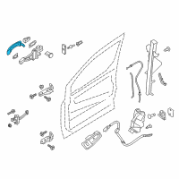 OEM 2017 Ford Focus Handle, Outside Diagram - CV6Z-5422404-CA