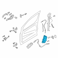 OEM 2022 Ford Transit Connect Latch Diagram - DT1Z-6121812-C