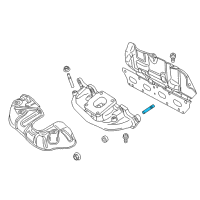 OEM 2015 Dodge Dart Stud-Double Ended Diagram - 6510455AA