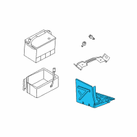 OEM 2002 Dodge Intrepid Tray-Battery Diagram - 4580197AF