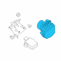 OEM 2015 Nissan Pathfinder Anti Skid Actuator Assembly Diagram - 47660-9PE1A