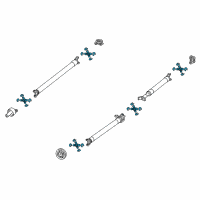 OEM 2011 Ram 2500 U-Joint Diagram - 68206321AB