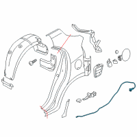 OEM Kia Catch & Cable Assembly-F Diagram - 815901W201