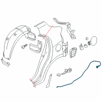 OEM Kia Rio Catch & Cable Assembly-F Diagram - 815901W201