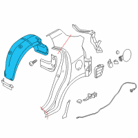 OEM Kia Rio Guard Assembly-Rear Wheel Diagram - 868211W010