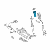 OEM 2010 Lexus IS250 Front Suspension Support Assembly Diagram - 48680-53031