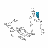 OEM Lexus IS250 Spring, Coil, Front Diagram - 48131-53310