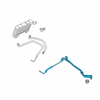 OEM Ford Explorer Sport Trac Cooler Line Diagram - 6L2Z-7R081-A