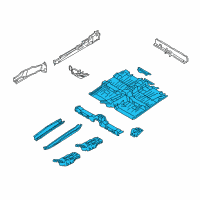 OEM 2010 Ford Transit Connect Front Floor Pan Diagram - 9T1Z-6111135-D