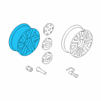 OEM 2008 Ford F-150 Wheel, Alloy Diagram - 6L3Z-1007-M