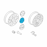 OEM Ford F-150 Center Cap Diagram - 6L3Z-1130-BA