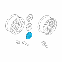 OEM Ford F-150 Center Cap Diagram - 6L3Z-1130-CA