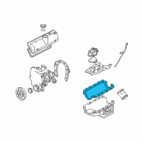 OEM 2005 Buick Terraza Oil Pan Gasket Diagram - 12568549