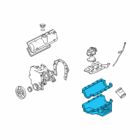 OEM Saturn Relay Oil Pan Diagram - 12593455