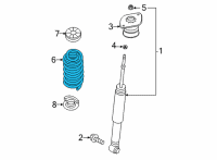 OEM Nissan Sentra Spring-Rear Suspension Diagram - 55020-6LB2A