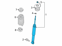 OEM 2022 Nissan Sentra Shock Absorber Kit-Rear Diagram - E6210-6LB4A