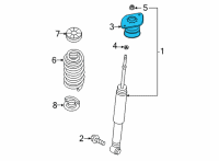 OEM Nissan Sentra Insulator Assy-Mounting, Shock Absorber Diagram - 55320-6LB0B