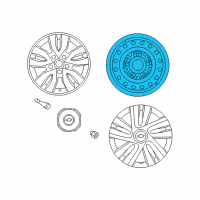 OEM 2018 Chevrolet City Express Wheel, Steel Diagram - 19316550