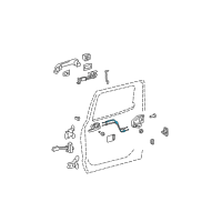 OEM 2011 Toyota Tundra Lock Cable Diagram - 69770-0C050