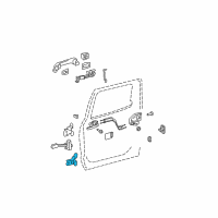 OEM 2019 Toyota Tundra Lower Hinge Diagram - 68770-04010