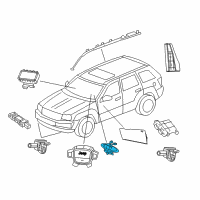 OEM 2013 Jeep Grand Cherokee Module-Steering Column Diagram - 1HE78XTWAO