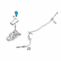 OEM 2015 Lincoln MKX Shift Knob Diagram - CT4Z-7213-AA