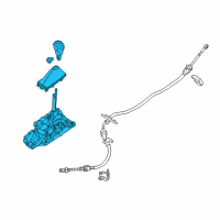 OEM 2013 Ford Edge Gear Shift Assembly Diagram - CT4Z-7210-MD