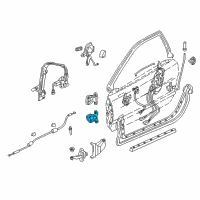 OEM 2004 Acura NSX Hinge A, Door Diagram - 67410-SL0-003