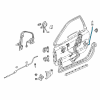OEM 2000 Acura NSX Rod, Lock Knob Diagram - 72113-SL0-003