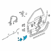 OEM 1991 Acura NSX Checker, Driver Side Door Diagram - 72380-SL0-013