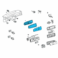 OEM Toyota Avalon Gauge Cluster Diagram - 83810-07060