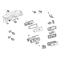 OEM 2000 Toyota Avalon Trunk Lid Switch Diagram - 84840-41031