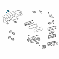 OEM 2001 Toyota Avalon Hazard Switch Diagram - 84332-AC030