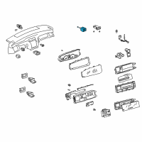 OEM Toyota Avalon Mirror Switch Diagram - 84870-41040