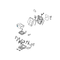 OEM 2011 Kia Sorento Pad Assembly-Rear Seat Cushion Diagram - 892501U050