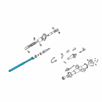 OEM Chevrolet Silverado 3500 Steering Shaft Assembly Diagram - 26082130