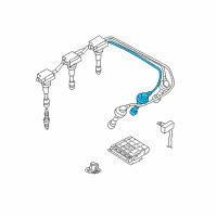 OEM 2004 Kia Sedona Spark Plug Cable Assembly No.3 Diagram - 2744039010