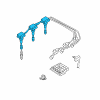 OEM Hyundai XG350 Coil Assembly-Ignition Diagram - 27300-39050