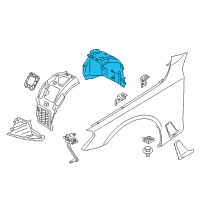 OEM 2021 BMW 745e xDrive Cover, Wheel Arch, Rear Section, Front Left Diagram - 51-71-7-340-201
