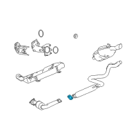 OEM 2008 Chevrolet HHR Converter & Pipe Gasket Diagram - 15946637